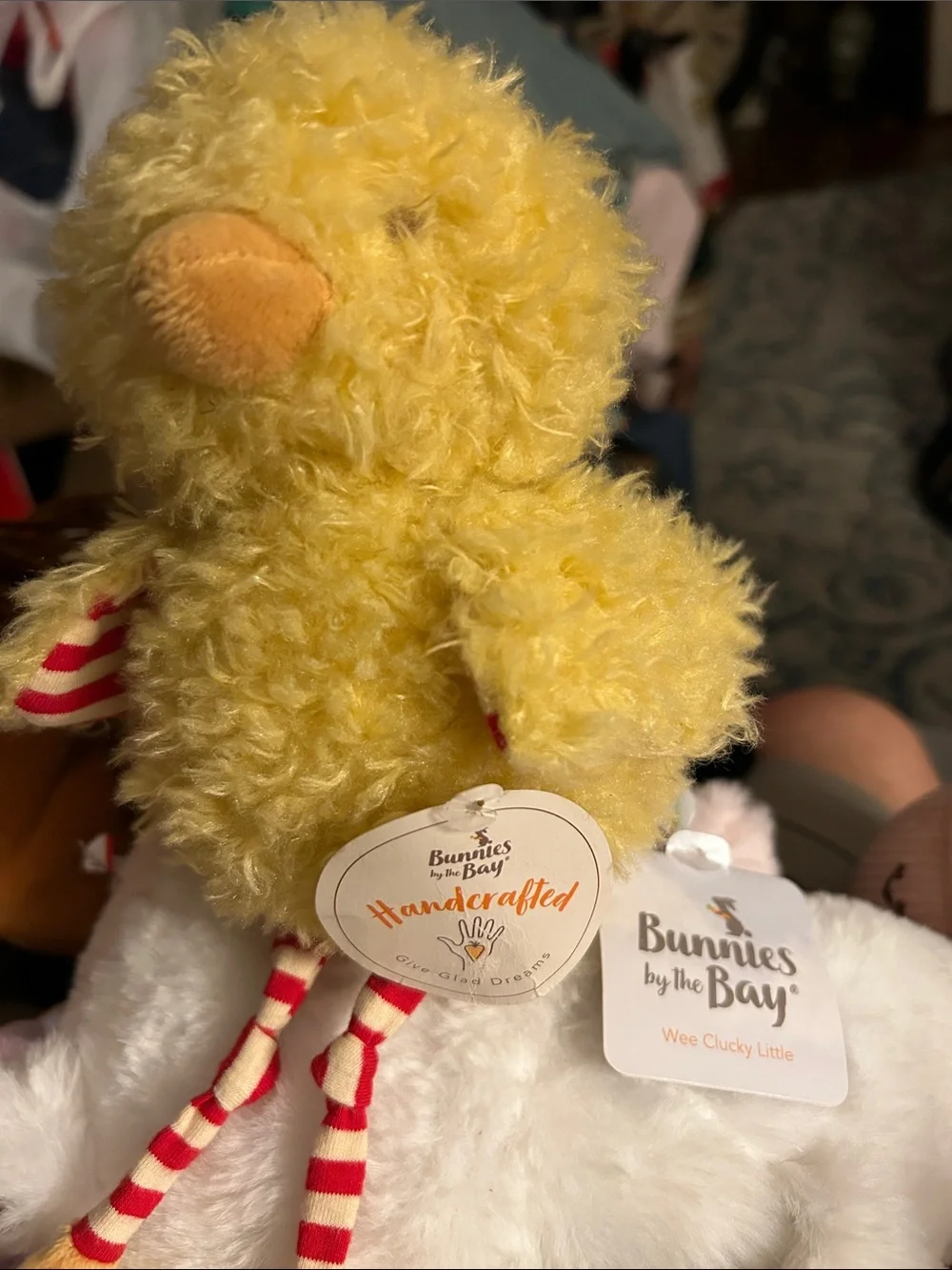 Bunnies by the Bay Yellow Handcrafted Wee Clucky Baby Chick NWT